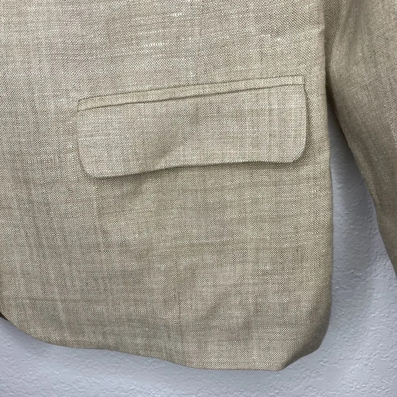 Talbots Petites NWOT Casual Linen Blazer 6 - Picture 4 of 9